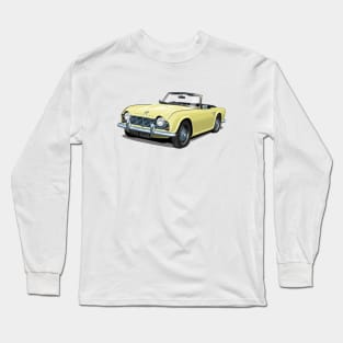 Triumph TR4 in yellow Long Sleeve T-Shirt